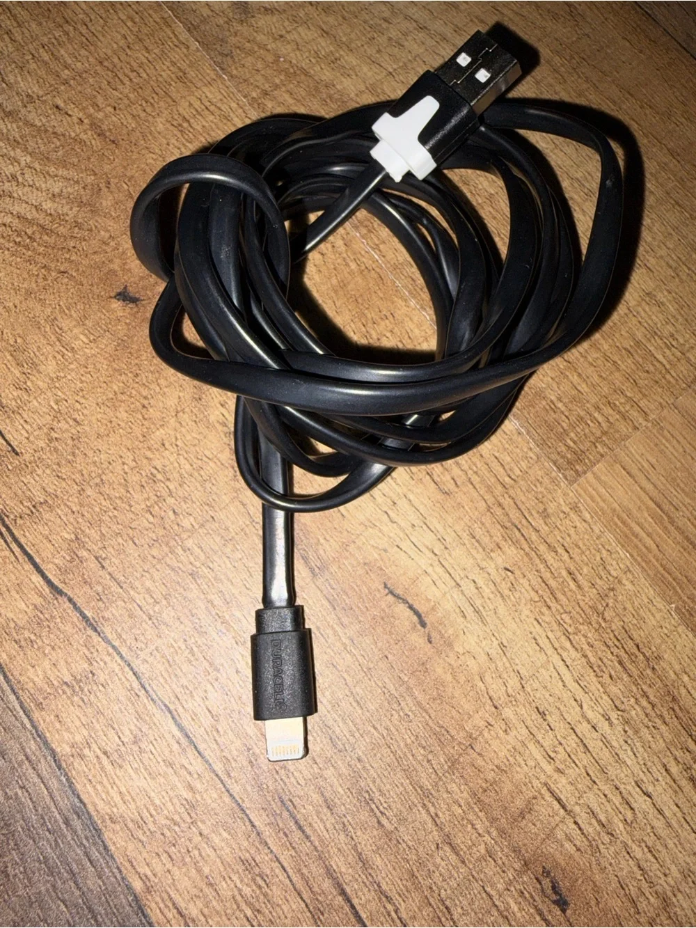 Black USB to Lightning Charging Cable